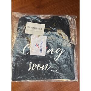 NEW Baby Bodysuit Coming Soon Size 0-3 Months White Pregnancy Announcement